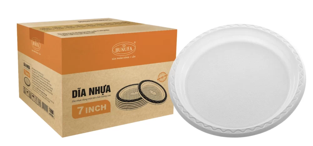 dĩa nhựa tròn