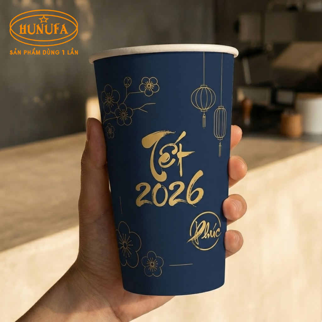 Khám phá 6 mẫu ly giấy đẹp năm mới 2025 của HUNUFA