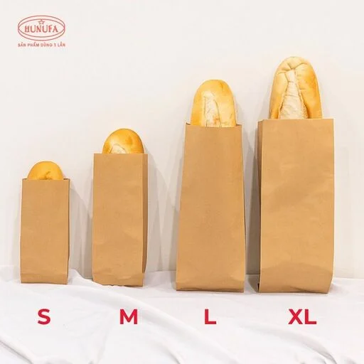 túi giấy kraft đựng bánh mì