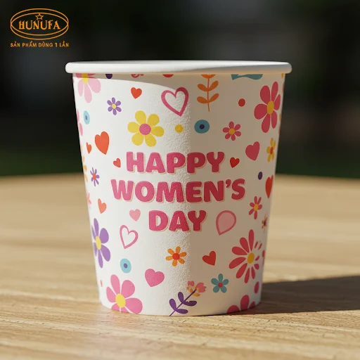 Mừng Ngày Quốc Tế Phụ Nữ 8/3 với những mẫu ly giấy đẹp và ý nghĩa