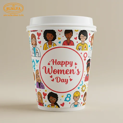 Mừng Ngày Quốc Tế Phụ Nữ 8/3 với những mẫu ly giấy đẹp và ý nghĩa