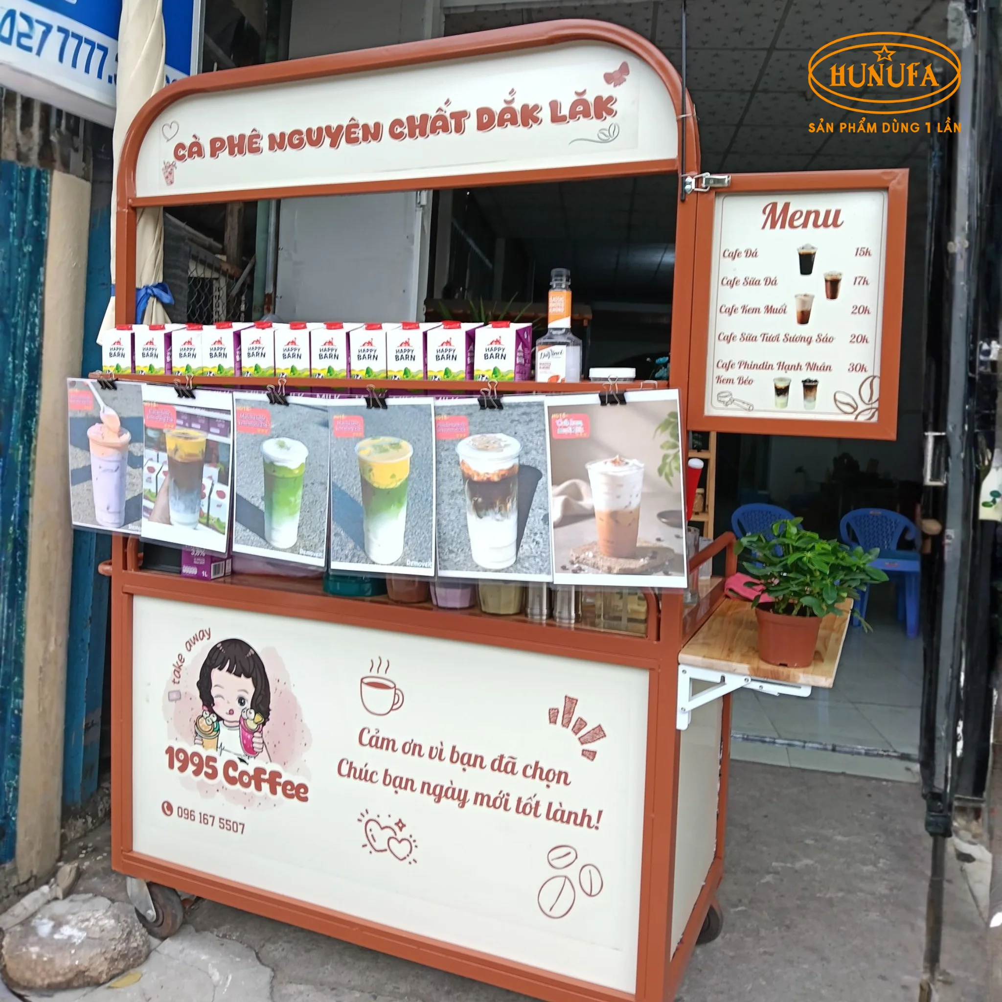 100+ Mẫu xe bán cafe take away, bán nước, bán hàng, đẹp, gấp gọn, giá rẻ