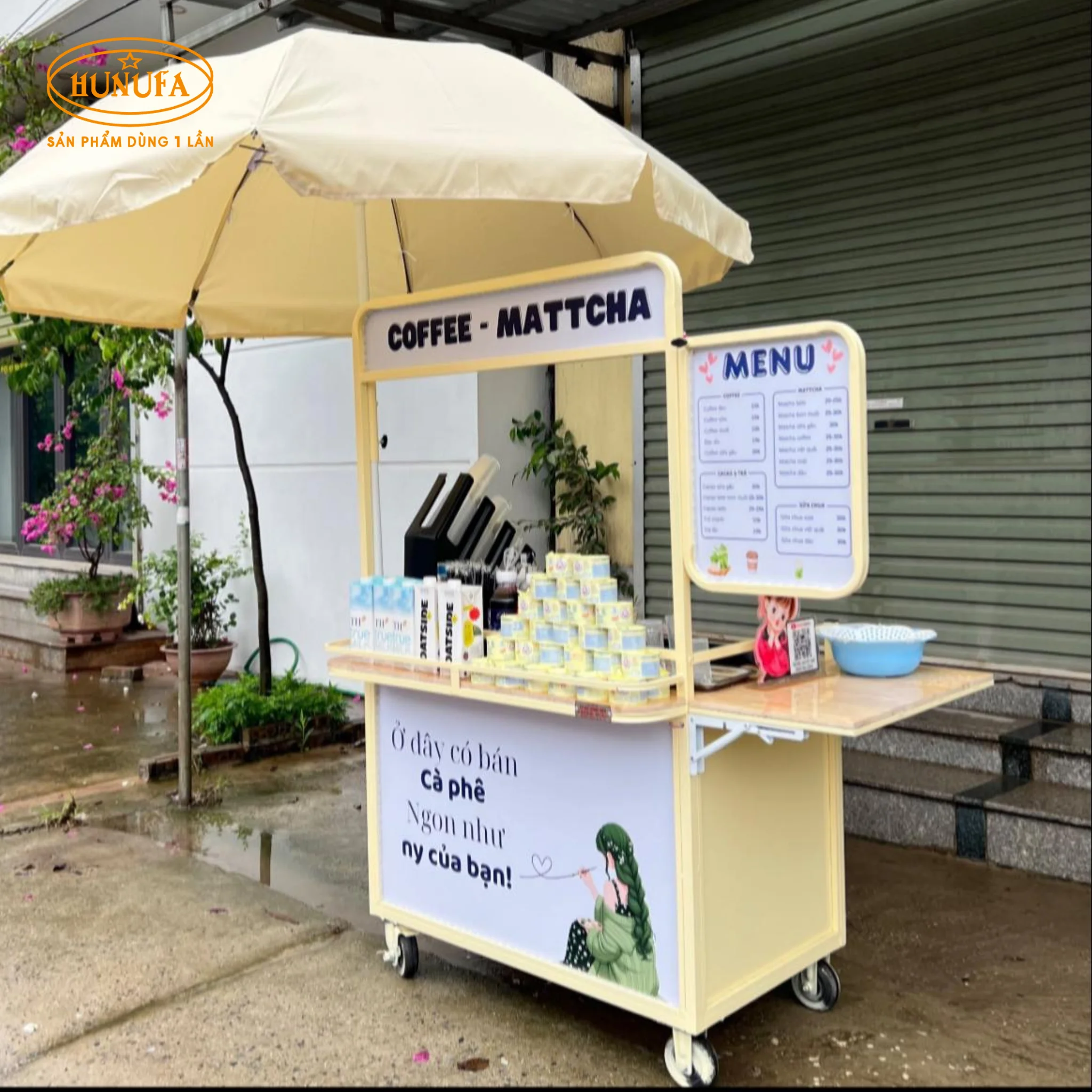 100+ Mẫu xe bán cafe take away, bán nước, bán hàng, đẹp, gấp gọn, giá rẻ