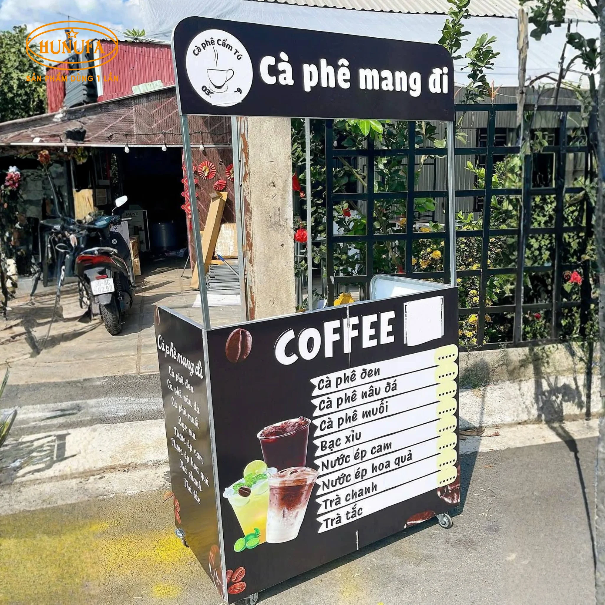 100+ Mẫu xe bán cafe take away, bán nước, bán hàng, đẹp, gấp gọn, giá rẻ