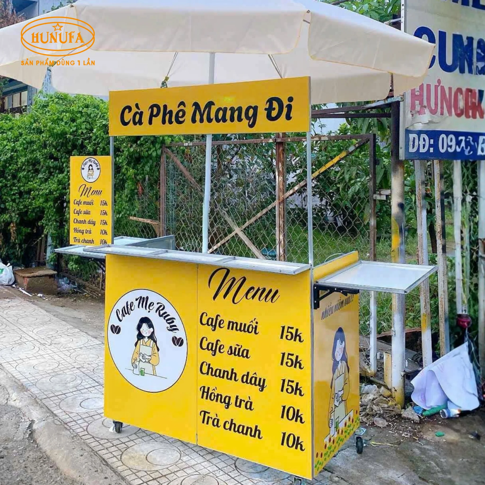 100+ Mẫu xe bán cafe take away, bán nước, bán hàng, đẹp, gấp gọn, giá rẻ