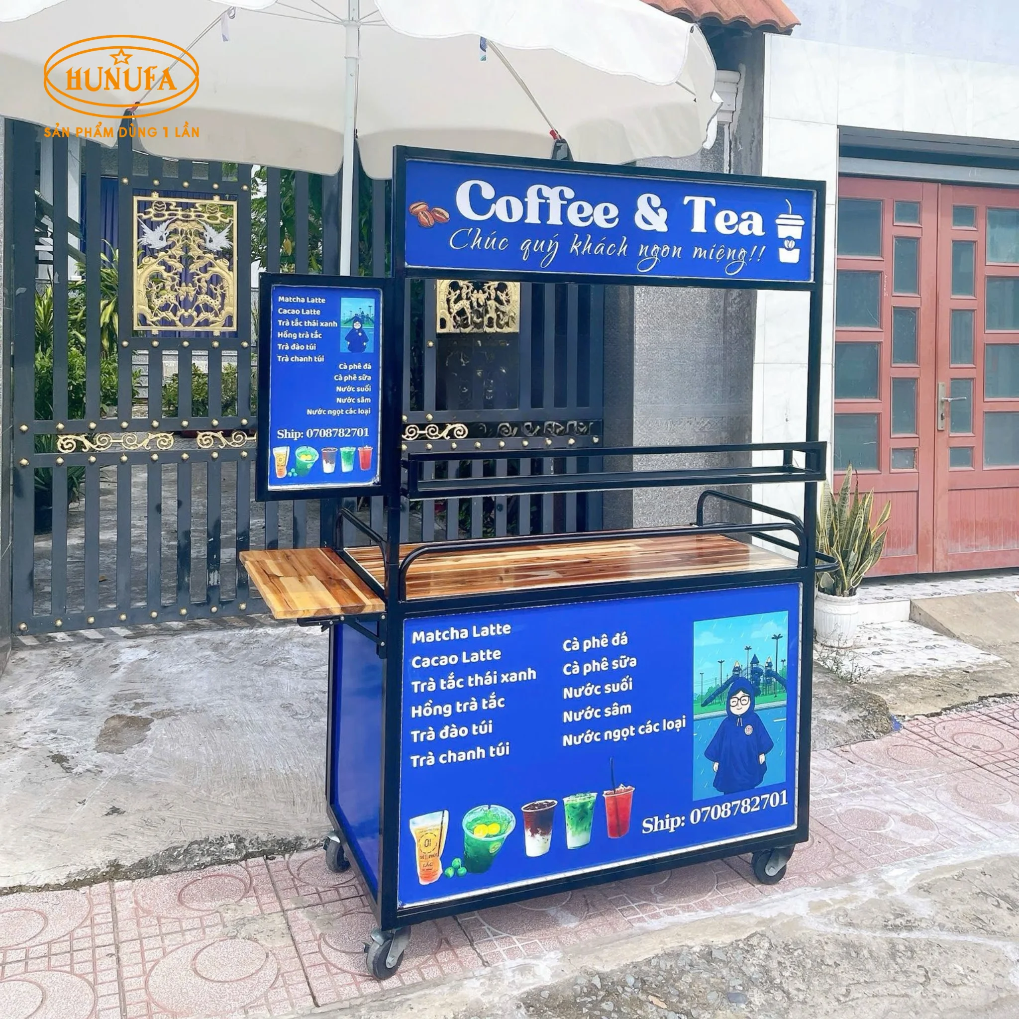 100+ Mẫu xe bán cafe take away, bán nước, bán hàng, đẹp, gấp gọn, giá rẻ