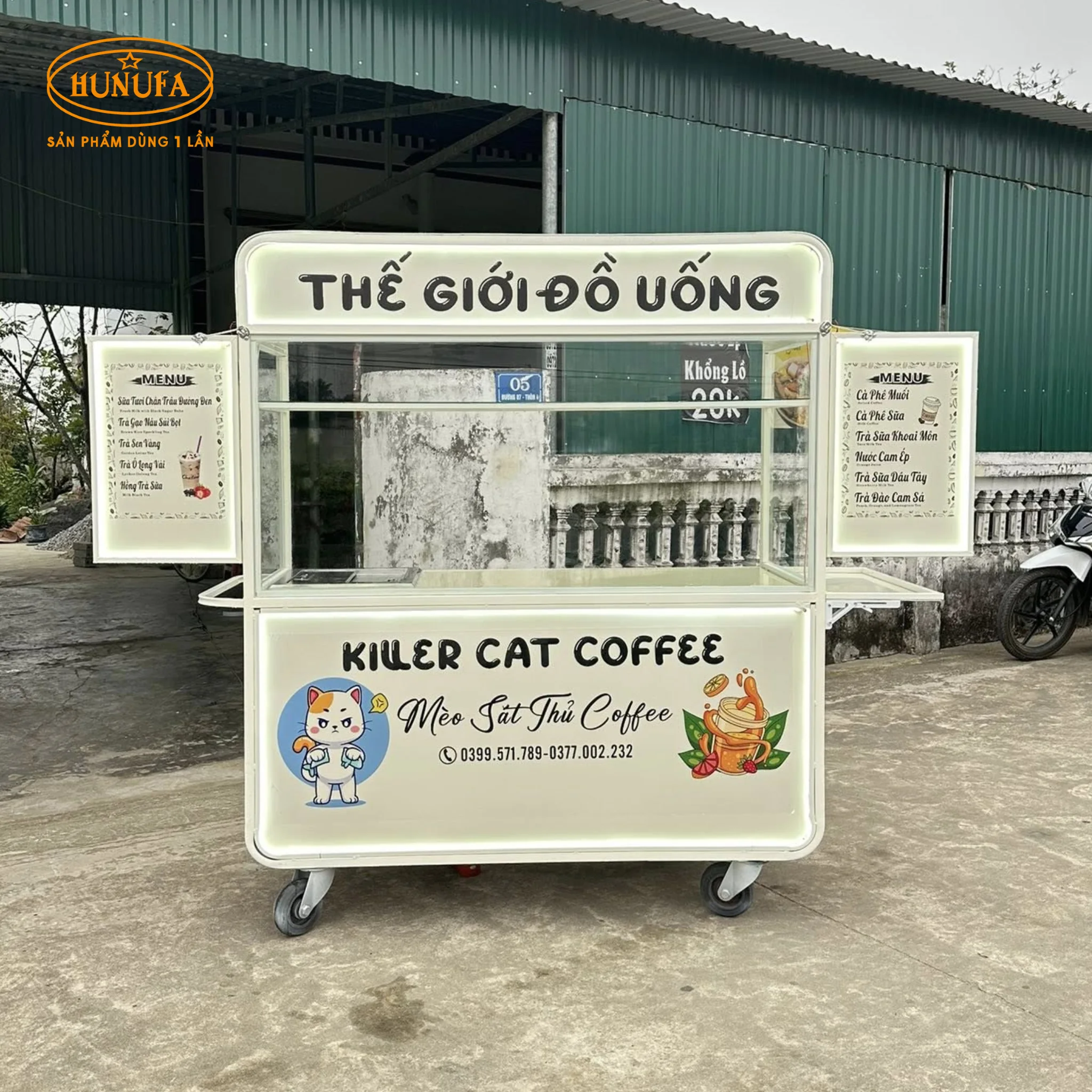 100+ Mẫu xe bán cafe take away, bán nước, bán hàng, đẹp, gấp gọn, giá rẻ