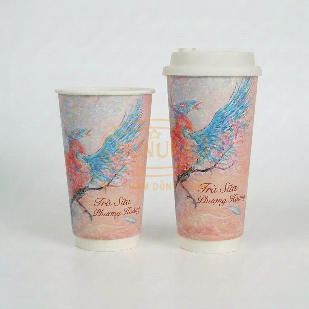 Tổng hợp các kích thước ly giấy phổ biến hiện nay trên thị trường - Mẫu 22oz và 24oz