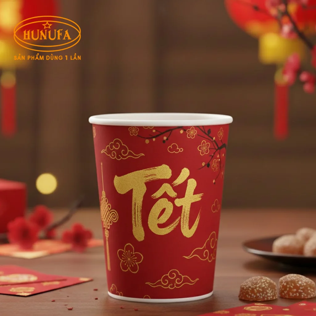 Ly giấy tết / Cốc giấy tết