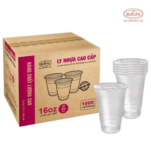 cốc ly nhựa PET 500ml (16oz)