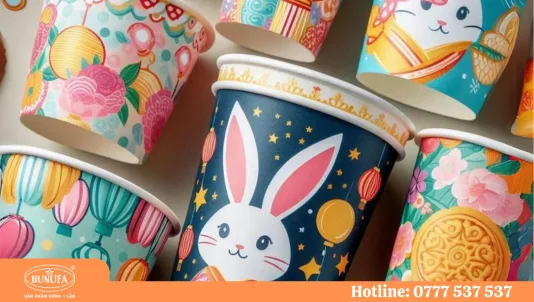 Mẫu ly giấy trung thu đẹp, độc lạ của Hunufa