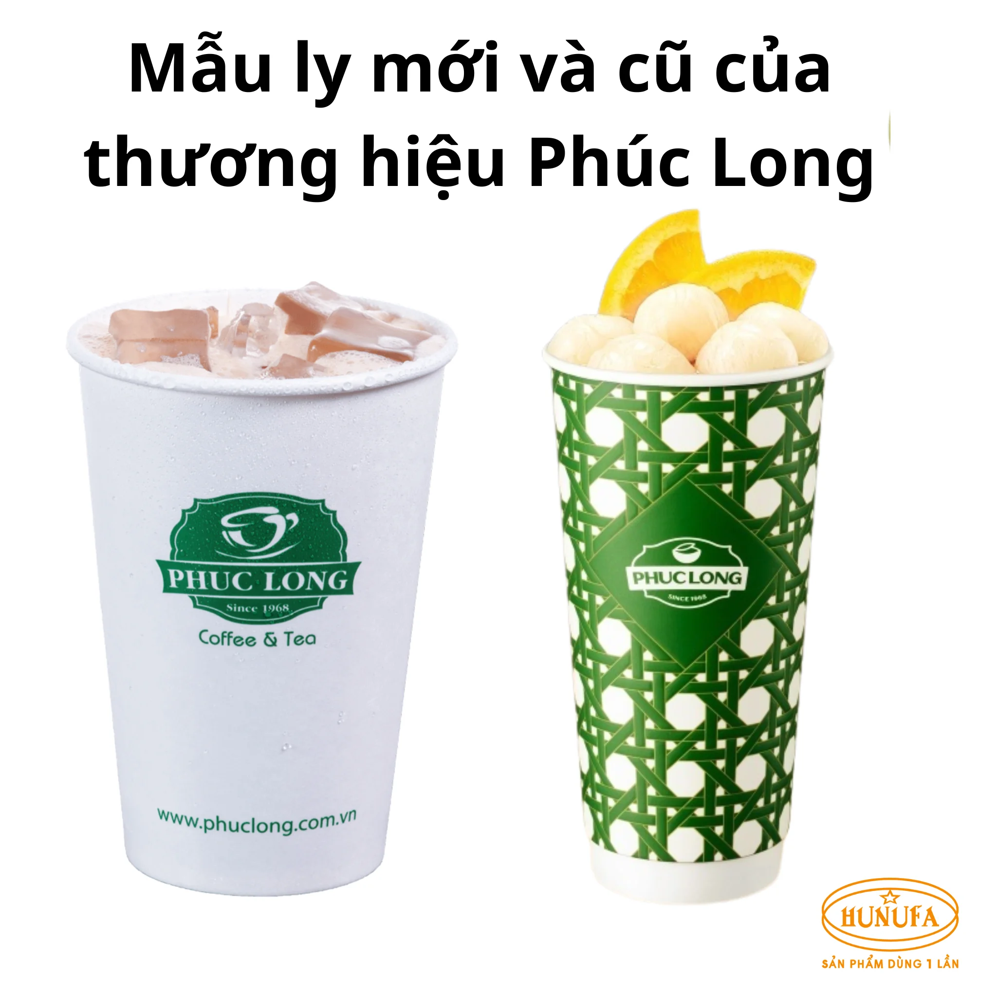 Những mẫu ly giấy Phúc Long và nơi in ấn ly giấy chất lượng