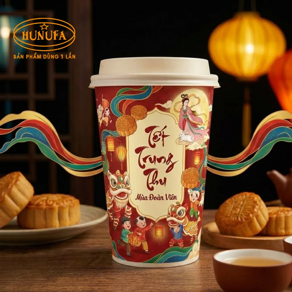 Tổng hợp các mẫu ly giấy Trung Thu đẹp, độc lạ