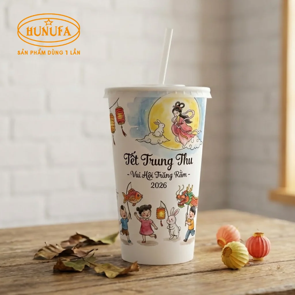 Tổng hợp các mẫu ly giấy Trung Thu đẹp, độc lạ