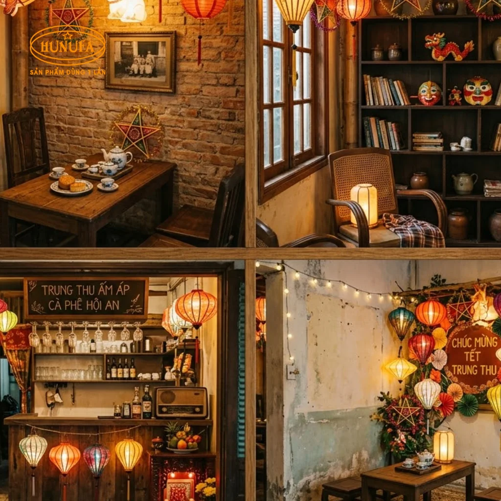trang trí Trung Thu cho quán cafe