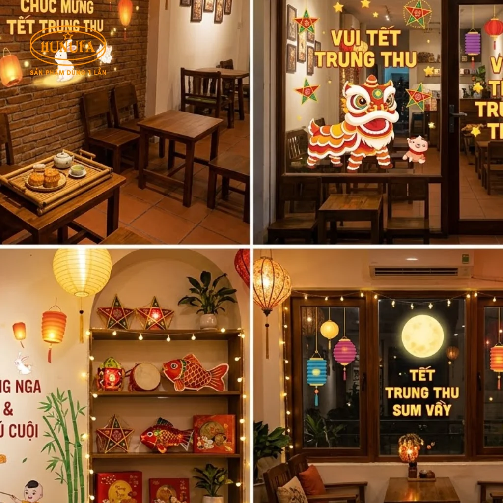 trang trí Trung Thu cho quán cafe