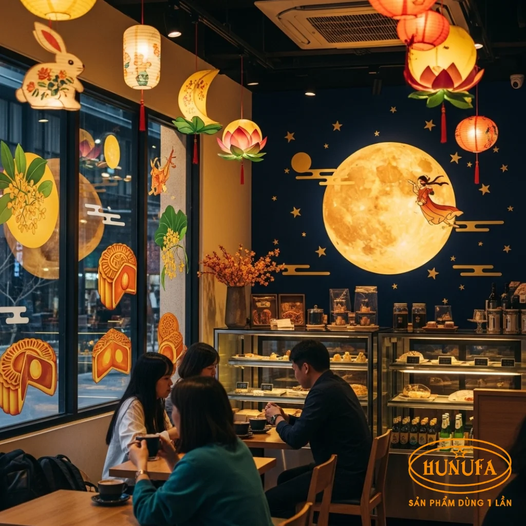 6 cách trang trí Trung Thu cho quán cafe dễ làm, hút khách