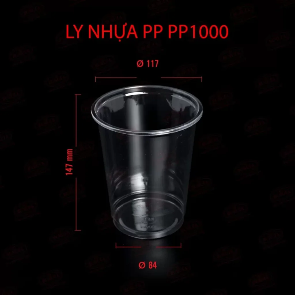 Ly nhựa size lớn 1000ml (1 lít)