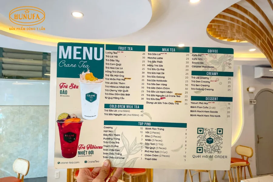 Review menu trà sữa Crane Tea - Hương vị trà sữa mới lạ thu hút giới trẻ