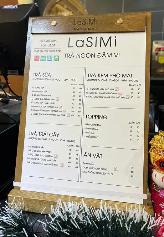 review trà sữa lasimi - trà ngon đậm vị