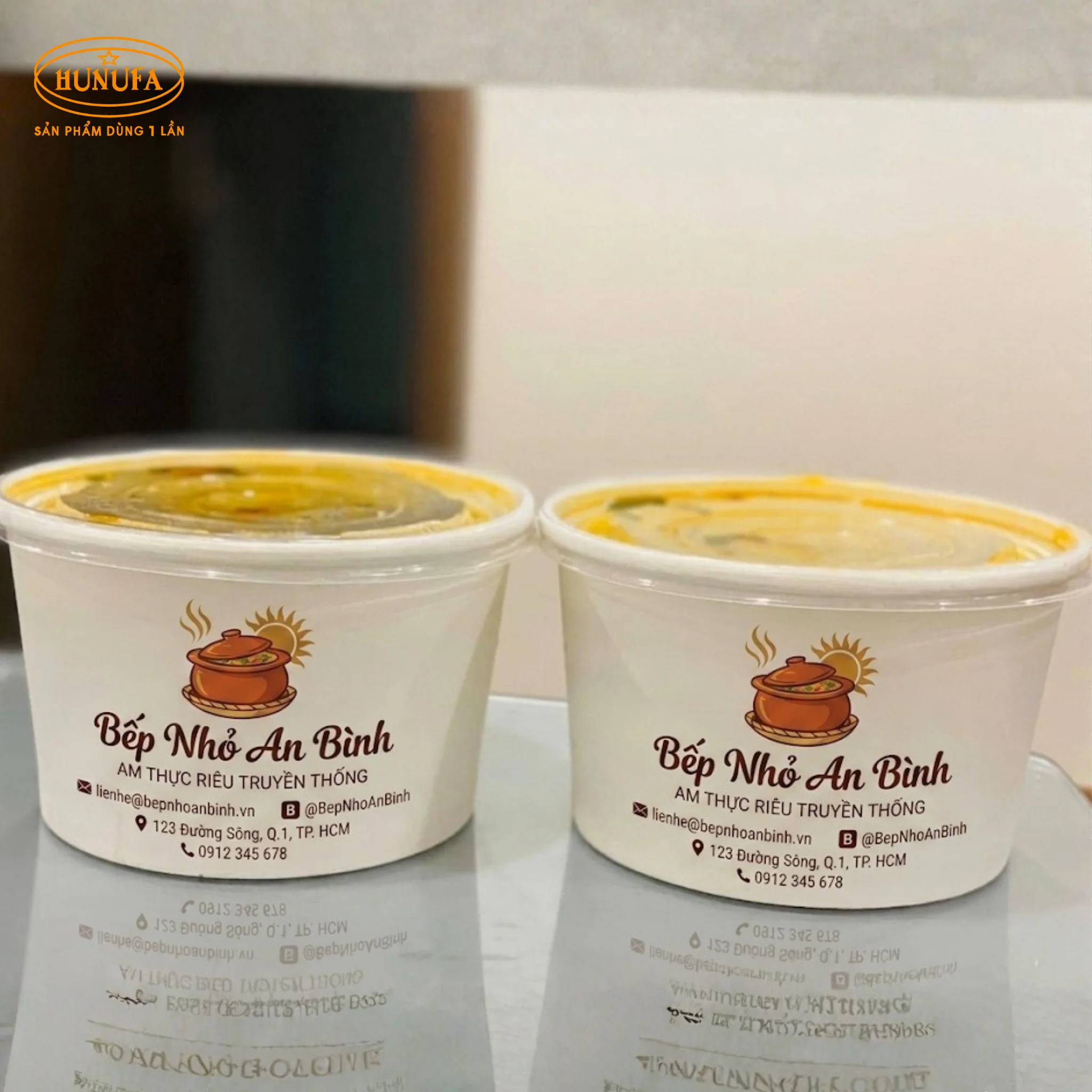 Tổng hợp mẫu tô giấy đựng bún phở mang đi bán chạy, giá sỉ