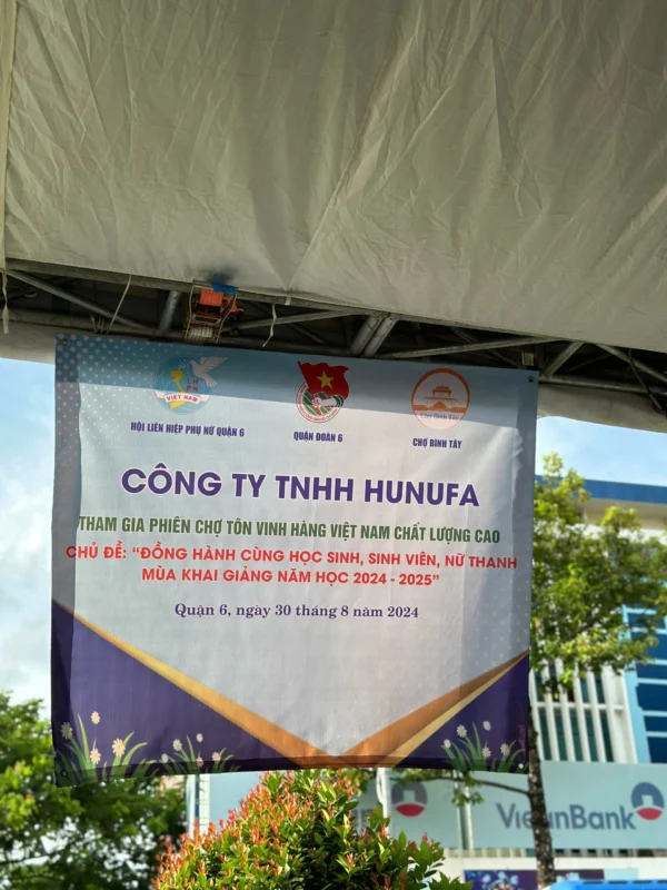 Hunufa tự hào đồng hành cùng phiên chợ Bình Tây với các “Sản phẩm dùng một lần”