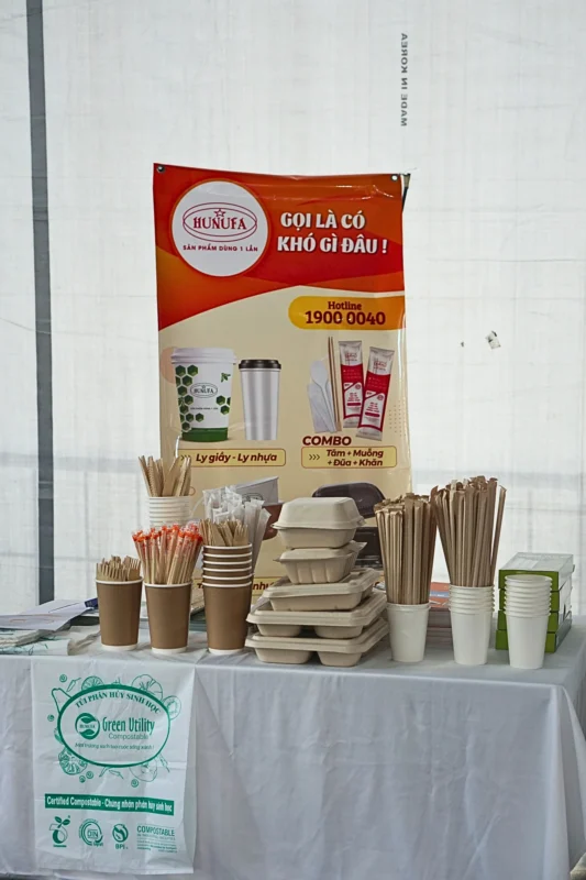 Hunufa tự hào đồng hành cùng phiên chợ Bình Tây với các “Sản phẩm dùng một lần”
