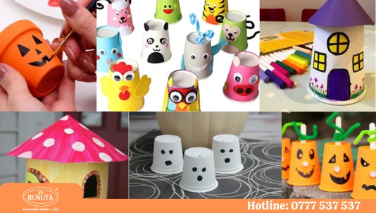 vẽ trang trí ly giấy cốc giấy đơn giản