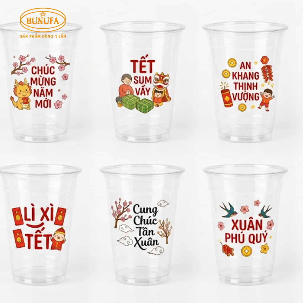 Khám phá những mẫu in ly nhựa đẹp, chất lượng, hot trend