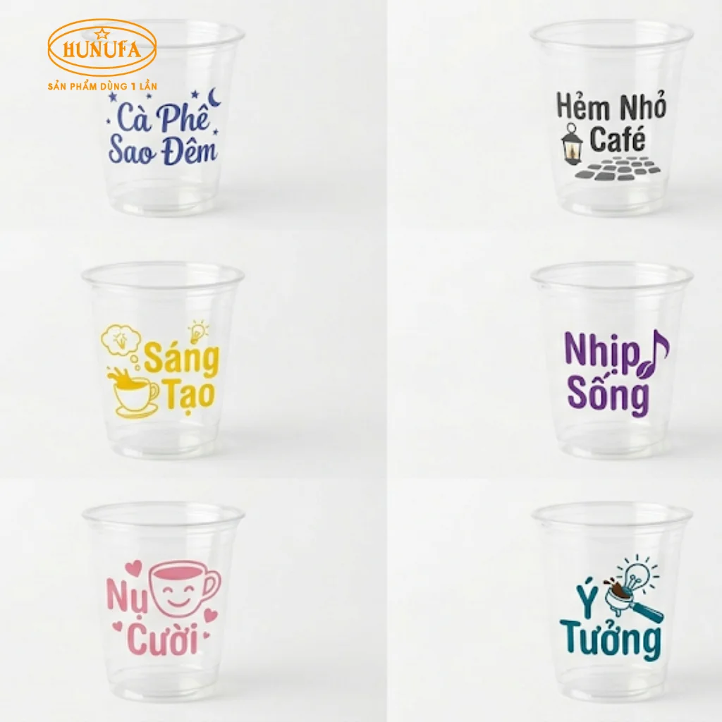 Khám phá những mẫu in ly nhựa đẹp, chất lượng, hot trend