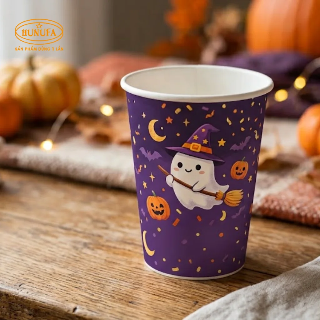 Mẫu ly giấy Halloween dùng một lần đẹp, hot trend