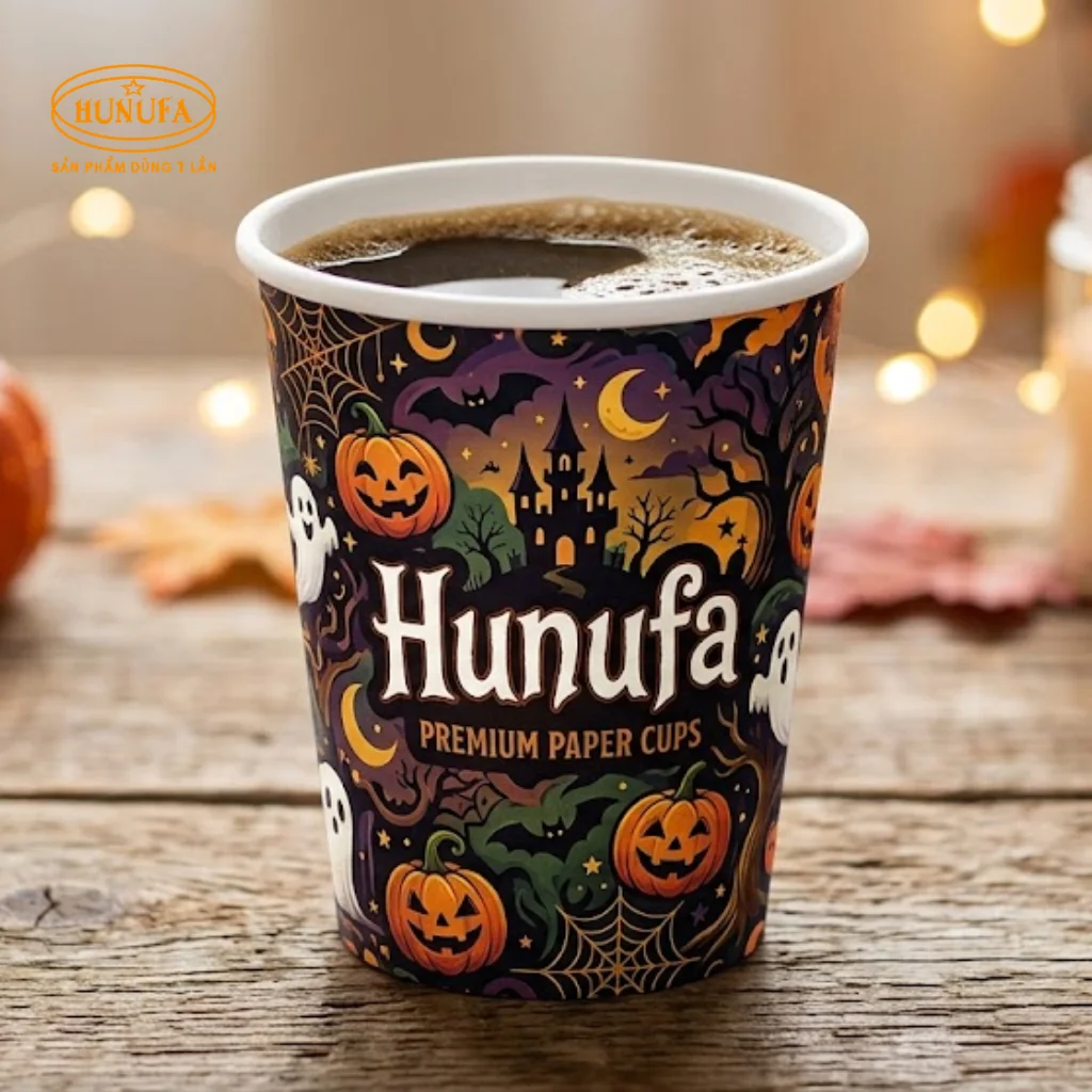 Mẫu ly giấy Halloween dùng một lần đẹp, hot trend