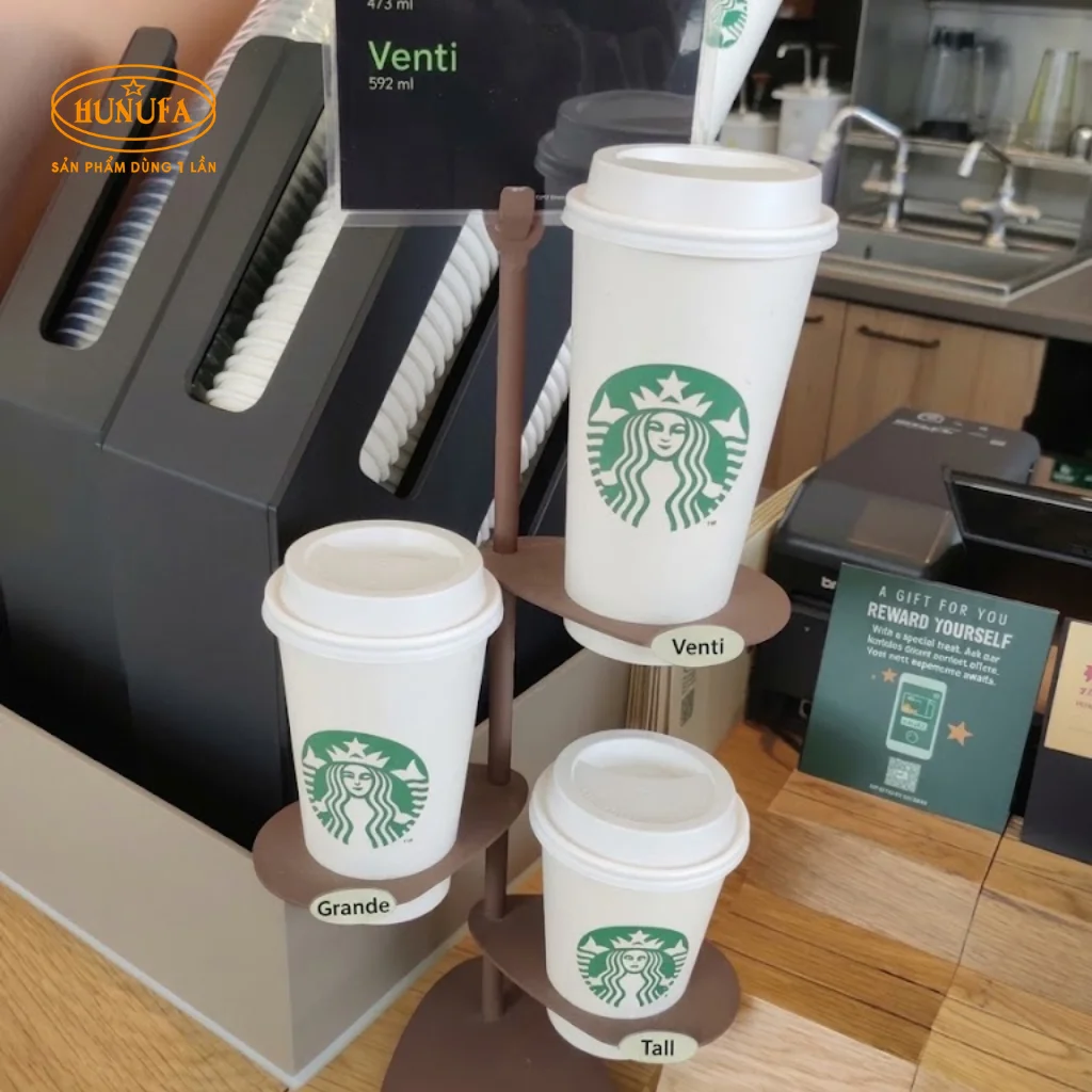 Ly giấy Starbucks & Nơi sản xuất, in ấn ly giấy chất lượng