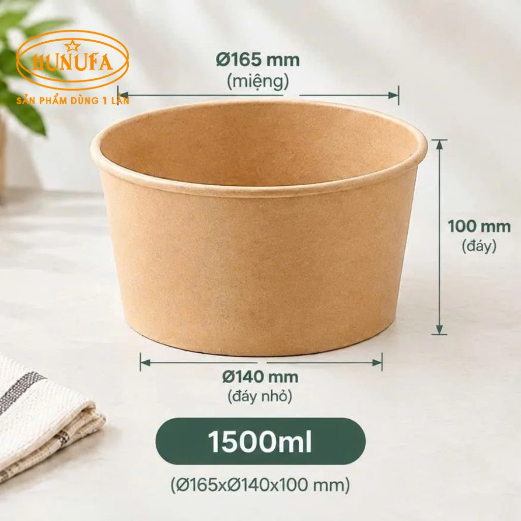 Top 5 mẫu tô giấy đựng thức ăn phổ biến, phù hợp nhiều nhu cầu