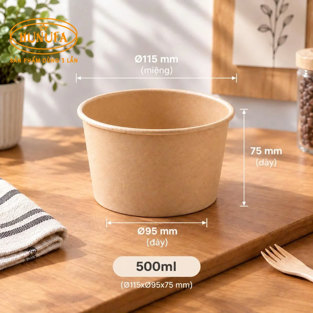 Top 5 mẫu tô giấy đựng thức ăn phổ biến, phù hợp nhiều nhu cầu
