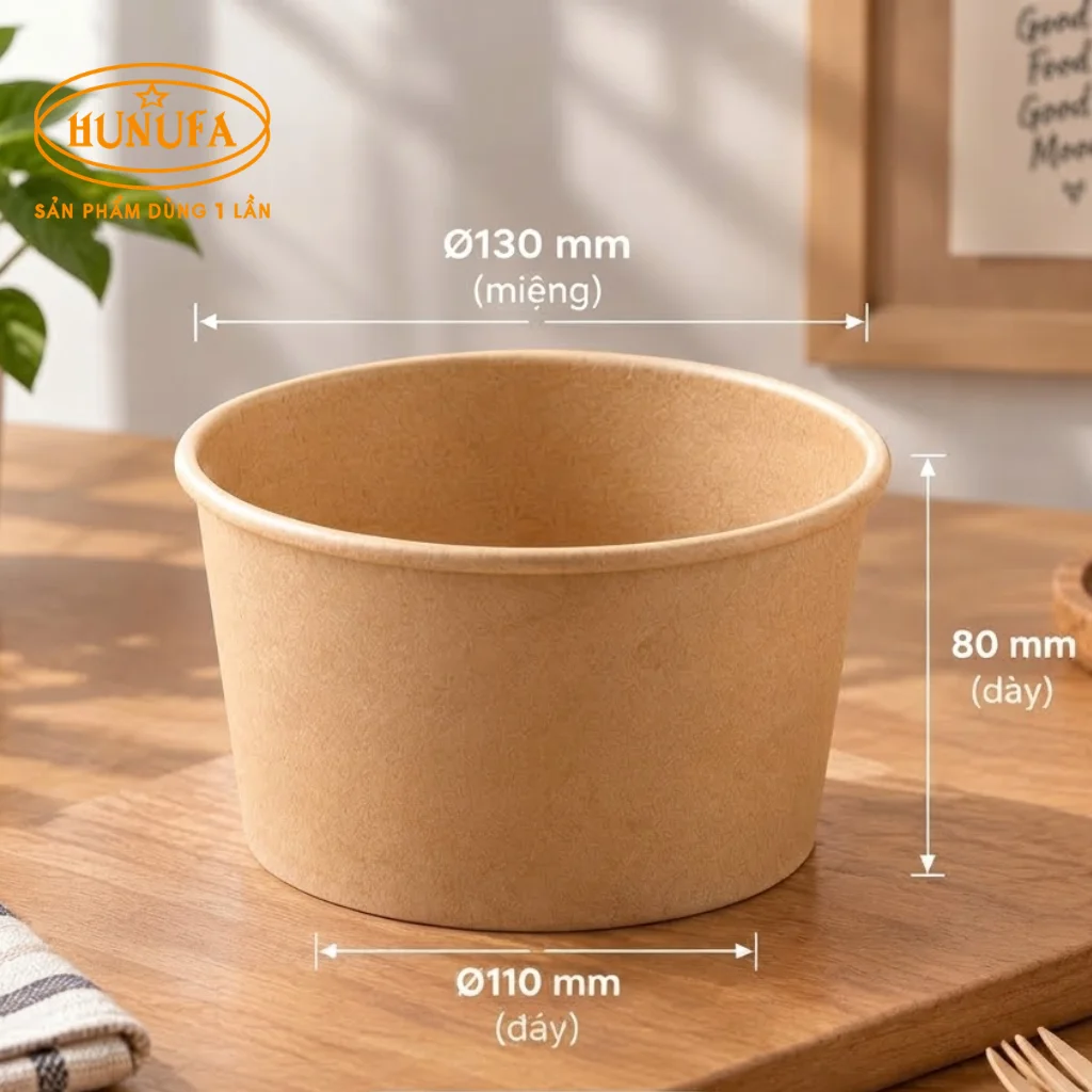 Top 5 mẫu tô giấy đựng thức ăn phổ biến, phù hợp nhiều nhu cầu