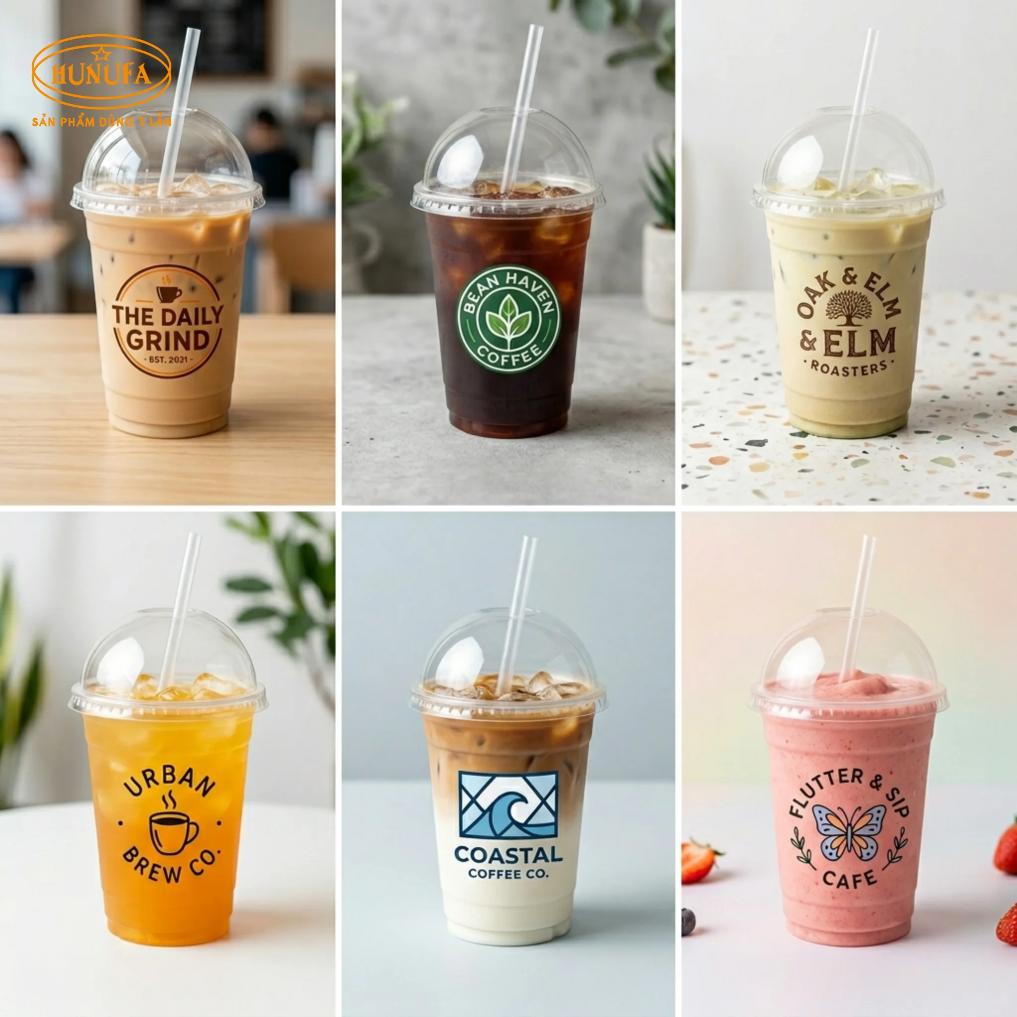 100+ Mẫu ly nhựa in logo đẹp, giá rẻ cho quán trà sữa, cafe