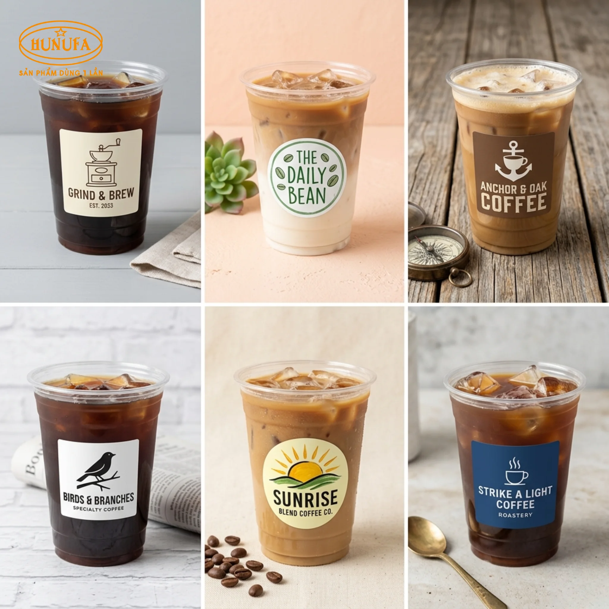 100+ Mẫu ly nhựa in logo đẹp, giá rẻ cho quán trà sữa, cafe