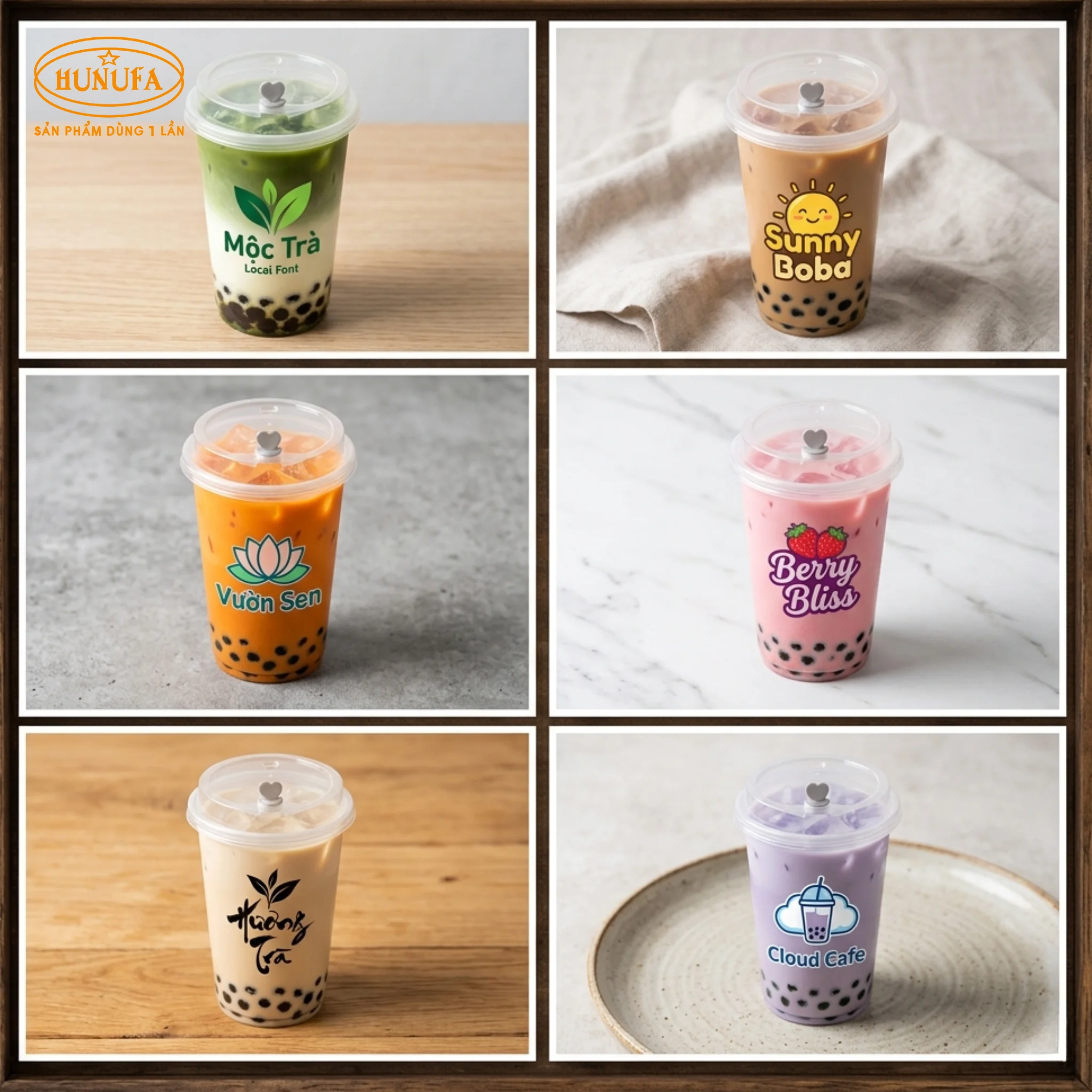 100+ Mẫu ly nhựa in logo đẹp, giá rẻ cho quán trà sữa, cafe