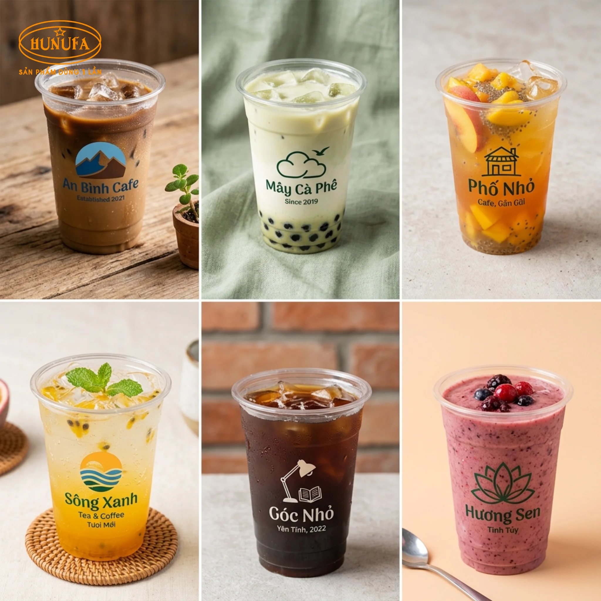 100+ Mẫu ly nhựa in logo đẹp, giá rẻ cho quán trà sữa, cafe