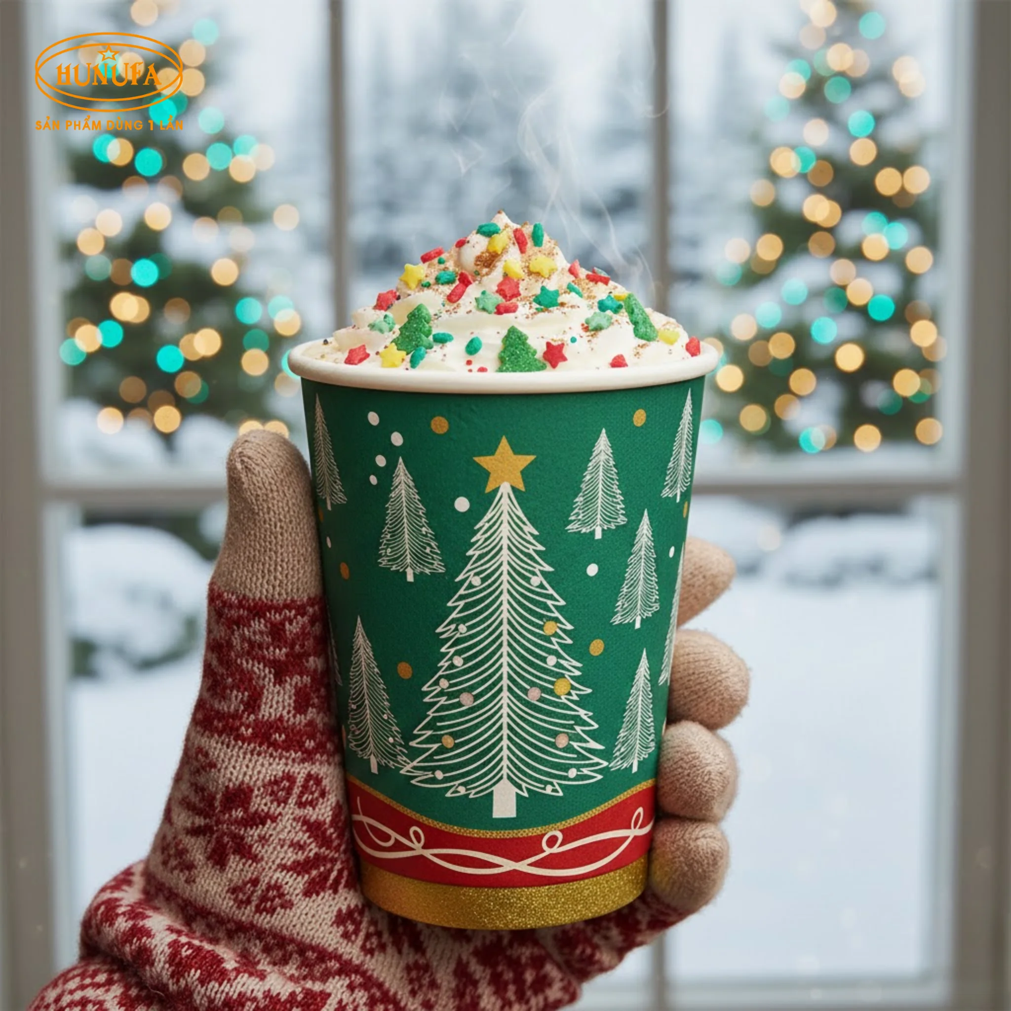 Ly giấy Giáng Sinh đẹp, chất lượng, giá tốt mùa Noel