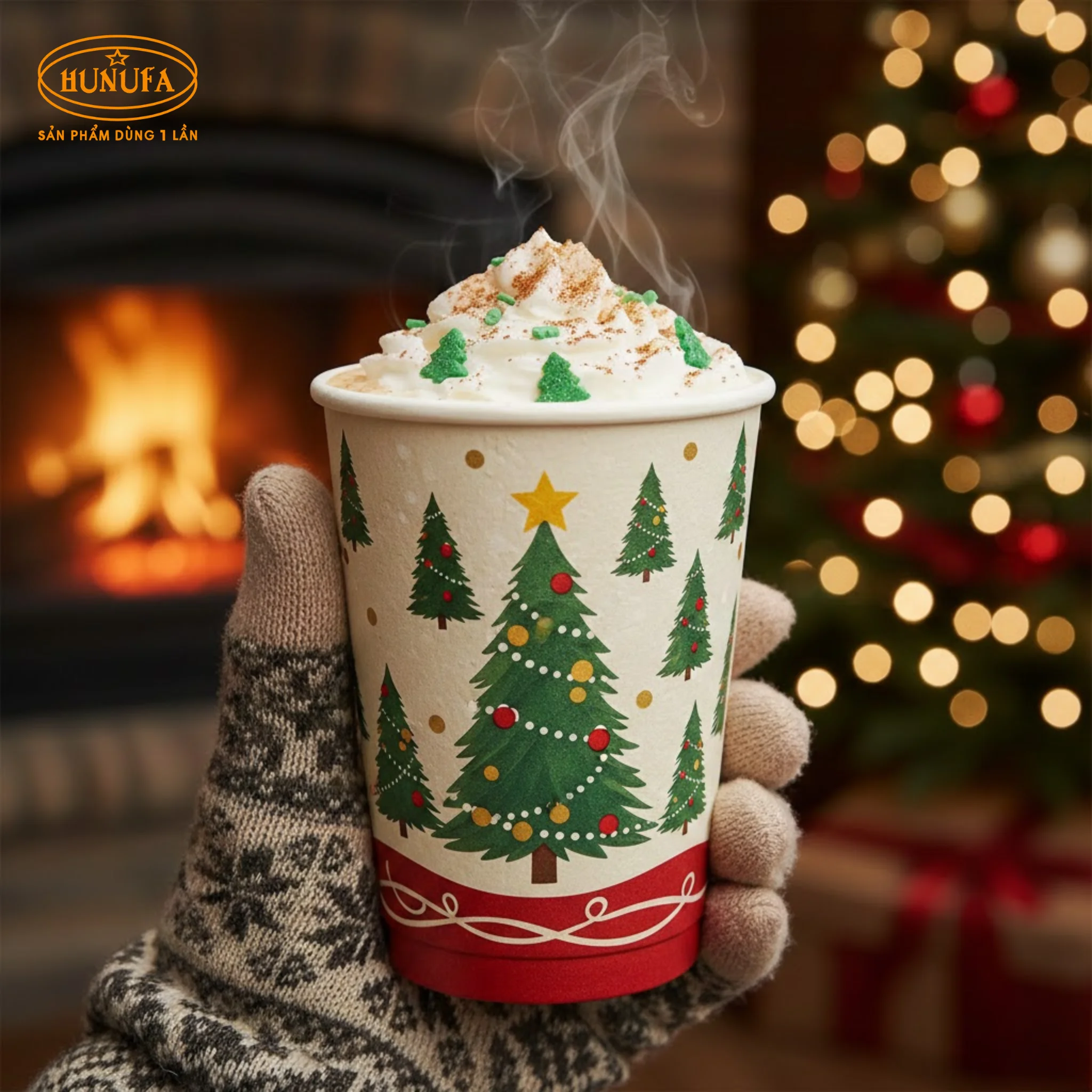 Ly giấy Giáng Sinh đẹp, chất lượng, giá tốt mùa Noel