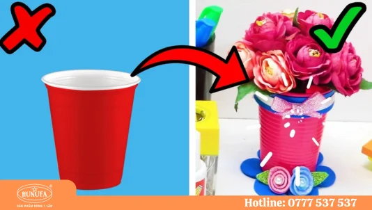 Cách làm đồ tái chế từ ly nhựa hữu ích cực đơn giản tại nhà