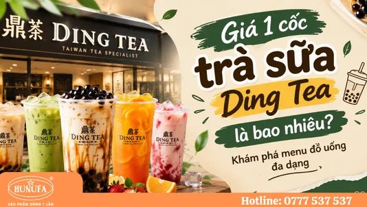 Giá 1 cốc trà sữa Ding Tea là bao nhiêu? Khám phá menu đồ uống đa dạng