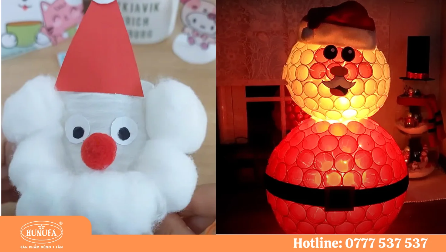 Hướng dẫn 3 cách làm ông già Noel bằng ly nhựa cực dễ làm 2024