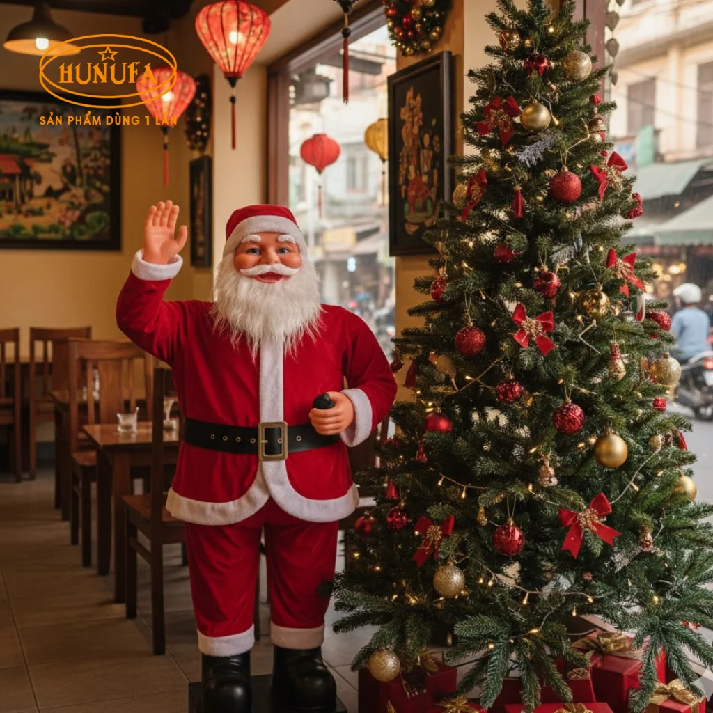 10 Cách trang trí Noel quán trà sữa, cafe đẹp đơn giản 2025