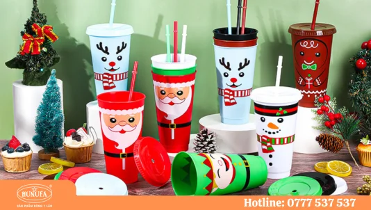 Mẫu ly nhựa Noel thiết kế đẹp giá tốt mùa Giáng Sinh