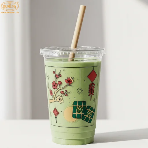 mẫu ly nhựa tết