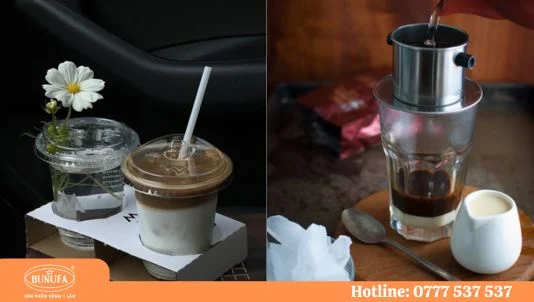 hình ảnh ly cà phê sữa đá