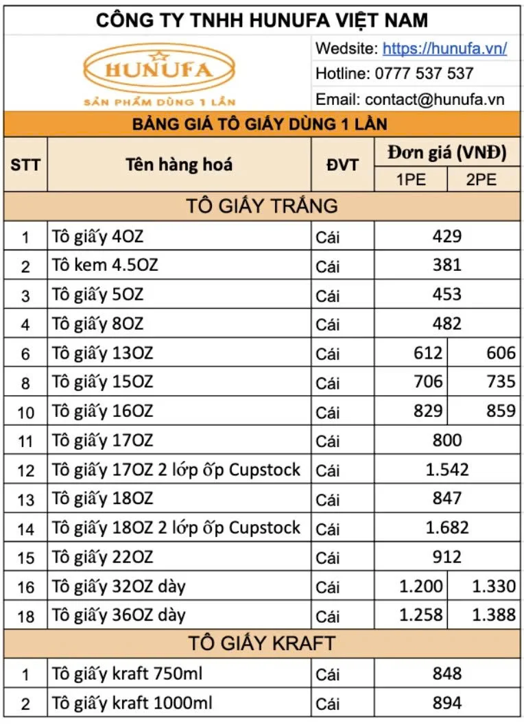 tô giấy, bát giấy 1000ml 32oz